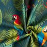 tessuto arredo mezzo panama Uccelli tropicali – verde scuro/rosso,  thumbnail number 3
