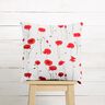 tessuto arredo mezzo panama papavero – bianco/rosso,  thumbnail number 7