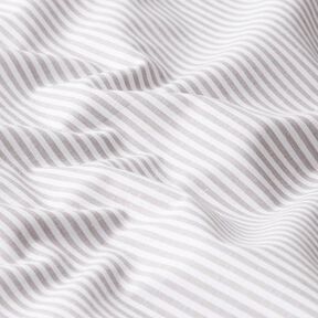 popeline di cotone righe, tinto in filo – grigio/bianco, 