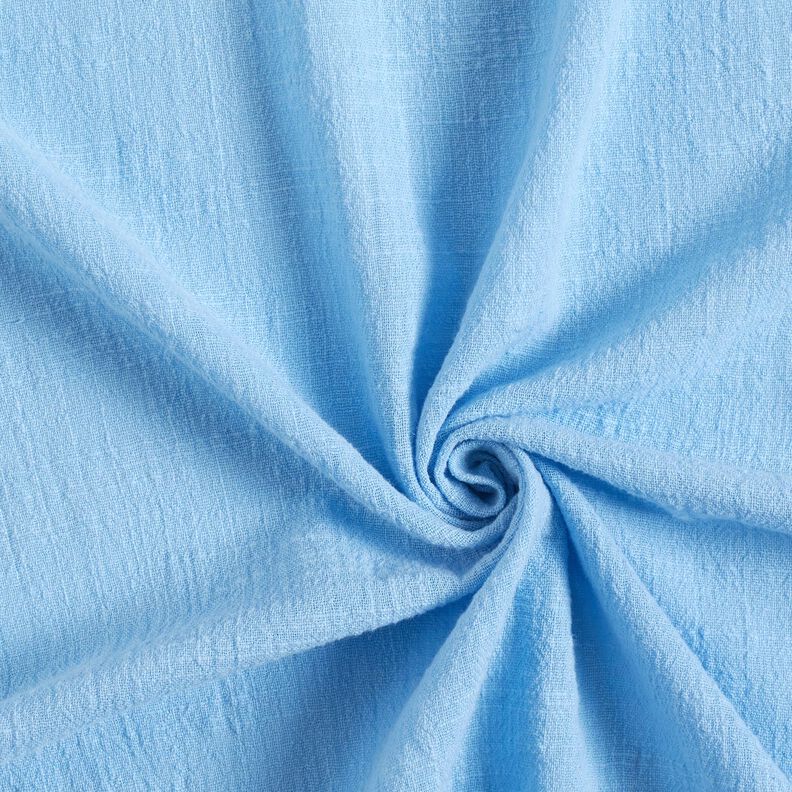 Tessuto di cotone con aspetto lino – azzurro,  image number 1