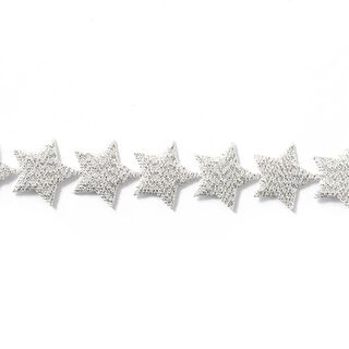 ghirlanda di stelle autoadesiva [20 mm] - argent metallica, 