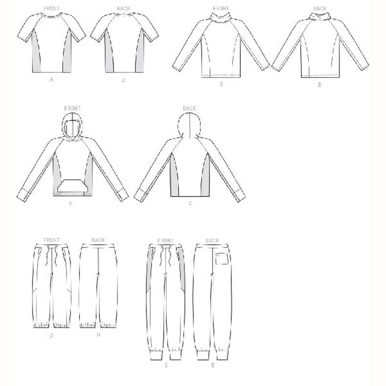 uomo - maglietta|pullover|pantalone, McCalls 7486,  image number 9