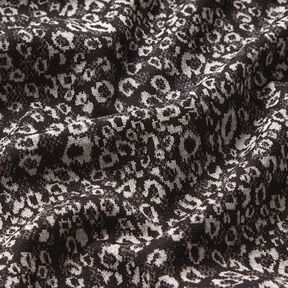 Maglia jacquard con motivo leopardato astratto – nero/grigio nebbia, 