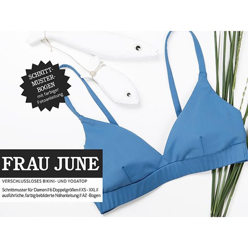 FRAU JUNE - reggiseno bikini senza chiusure o top da yoga, Studio Schnittreif  | XS -  XXL,  image number 1