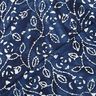 Voile di viscosa batik con rami fogliati – indaco/bianco,  thumbnail number 4