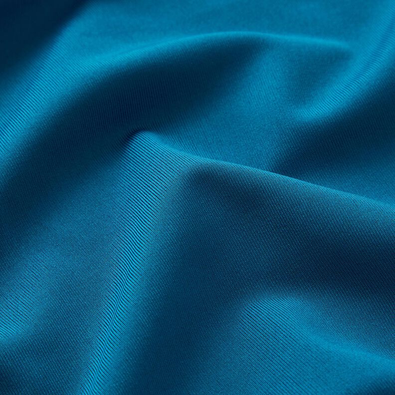 Maglia sportiva e funzionale in tinta unita – blu oceano,  image number 3