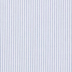 popeline di cotone righe, tinto in filo – colore blu jeans/bianco, 