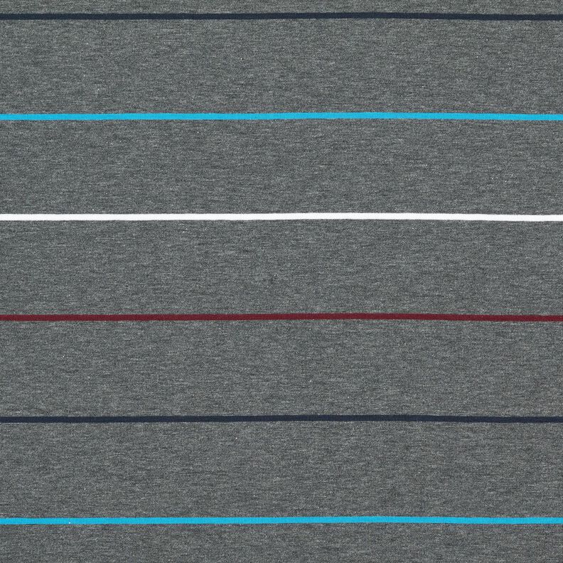 jersey di cotone Righe colorate – grigio ardesia,  image number 1