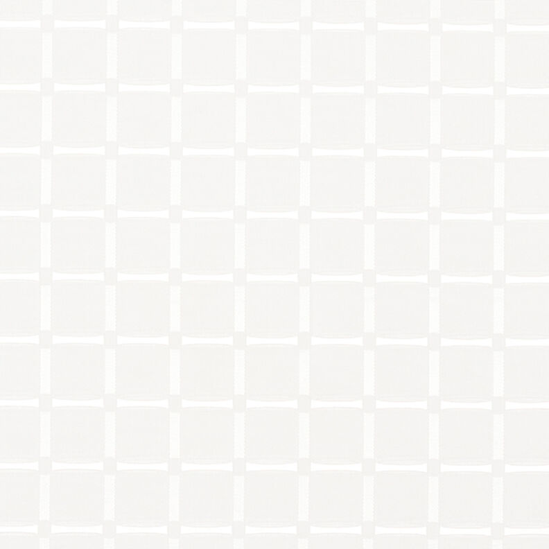 taffetà per fodere jacquard, quadri effetto glitter – bianco,  image number 1