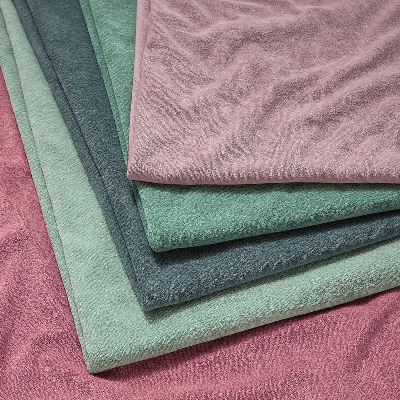 tessuto in spugna stretch tinta unita – menta,  image number 5