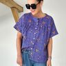 FRAU SUZY - blusa ampia a maniche corte con arricciatura, Studio Schnittreif | XS - XXL,  thumbnail number 2