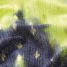 Batik di pizzo lavorato a maglia e rombi dorati – blu marino/giallo neon,  thumbnail number 2