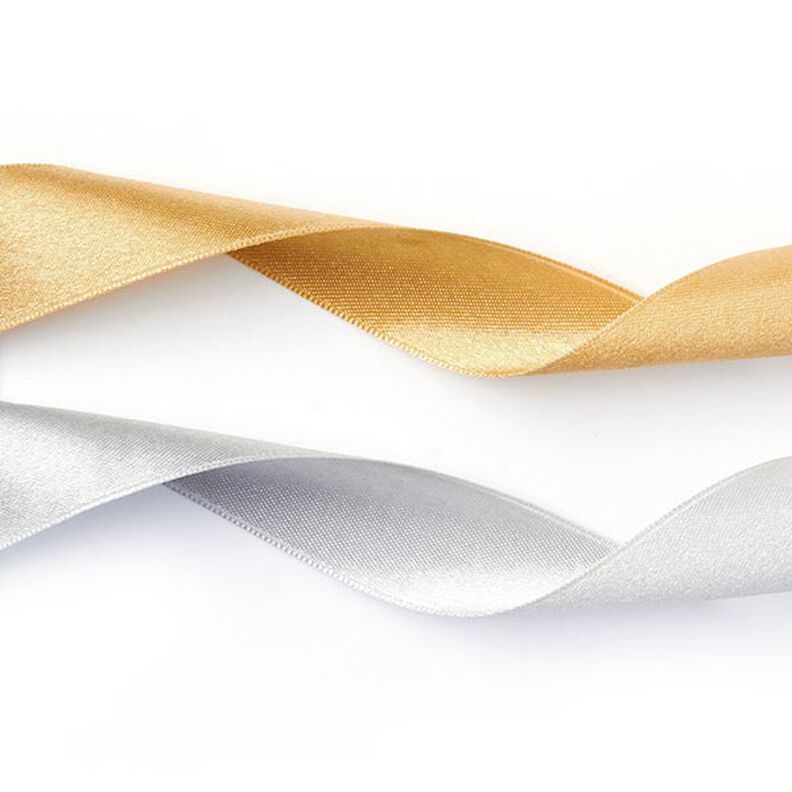 nastro in satin double face - argento, image number 2