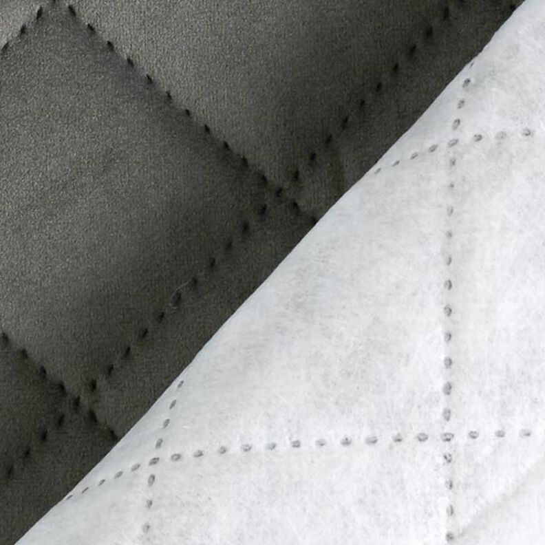 tessuto da tappezzeria velluto tessuto trapuntato – grigio scuro,  image number 3