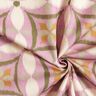 tessuto arredo tessuti canvas Aspetto ricamato grande – violetto pastello/beige chiaro,  thumbnail number 3
