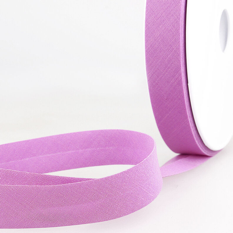 Nastro in sbieco Polycotton [20 mm] – violetto pastello,  image number 1