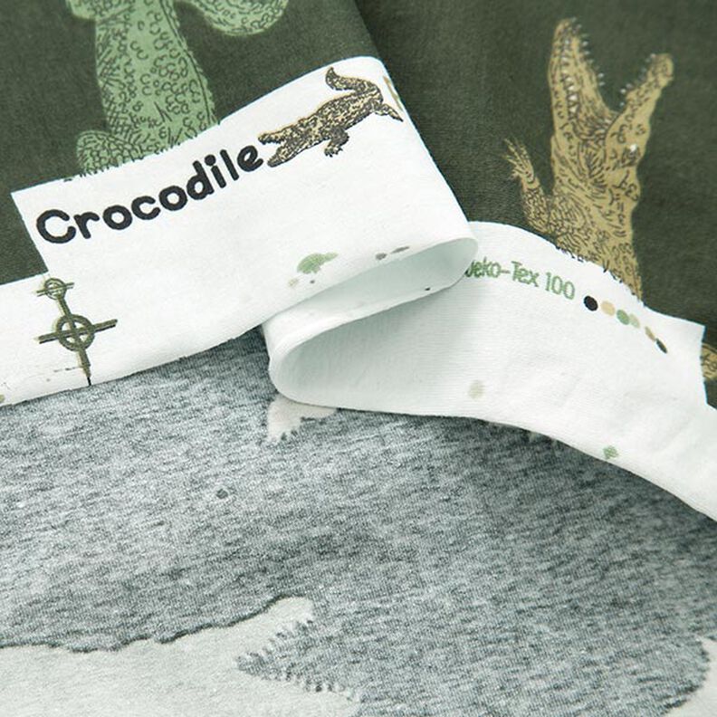 jersey di cotone Coccodrilli – pino scuro,  image number 3