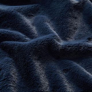 pelliccia sintetica tinta unita – blu marino, 