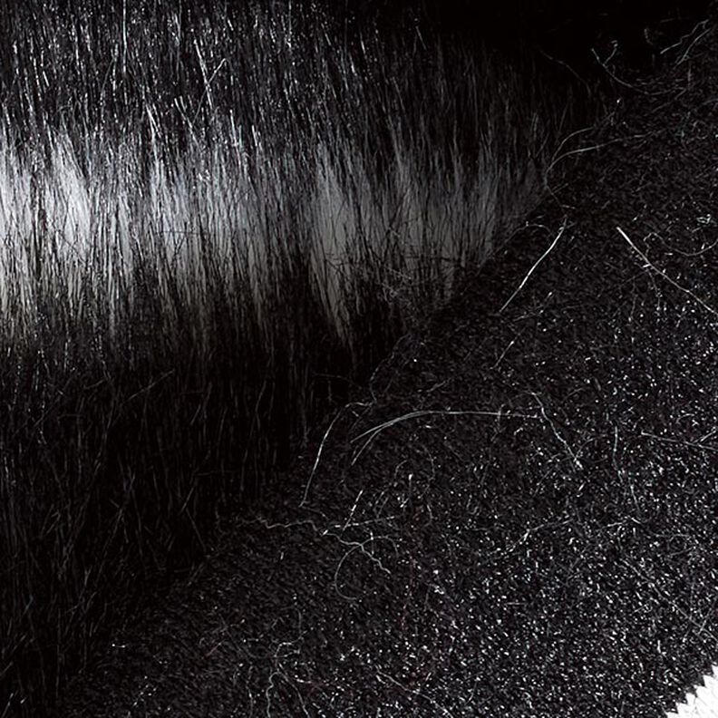 ecopelliccia Righe trasversali – nero/bianco lana,  image number 4