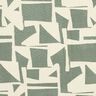 tessuto arredo Jacquard Struttura astratta – canna palustre/bianco lana,  thumbnail number 1