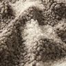 tessuto in maglia, bouclé, quadri – bianco lana/marrone chiaro,  thumbnail number 2