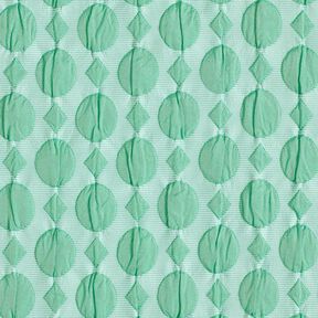 cloqué Pois e diamanti – verde salvia/blu ghiaccio, 