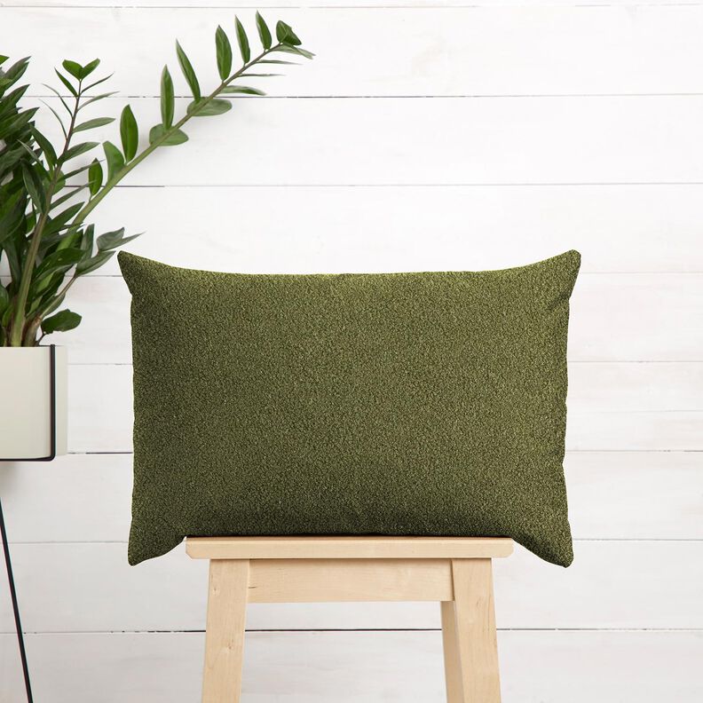 tessuto da tappezzeria Orsacchiotto morbido – verde oliva,  image number 6