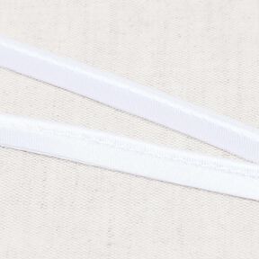 Satin Filetto sbieco [10 mm] – bianco, 