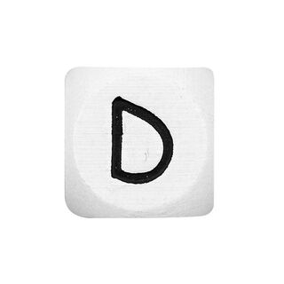 Lettere dell’alfabeto legno D, bianco, Rico Design, 