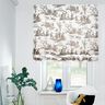 tessuto arredo mezzo panama Ballerini felici 280 cm – talpa/bianco,  thumbnail number 6
