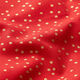 tessuto in cotone popeline Punti fini – rosso/oro,  thumbnail number 2