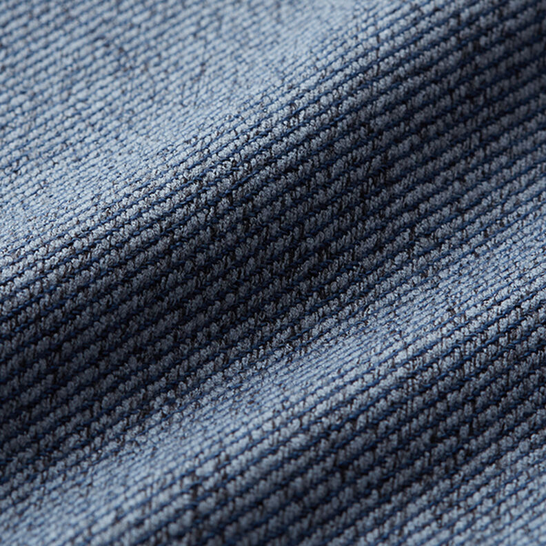 tessuto da tappezzeria effetto tessuto spinato – blu acciaio, image number 2