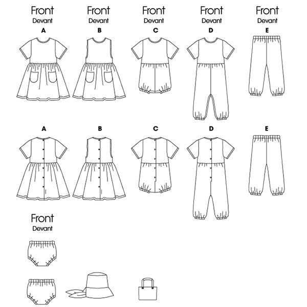 tutina neonato, Butterick 5624 | 74 - 80, image number 11