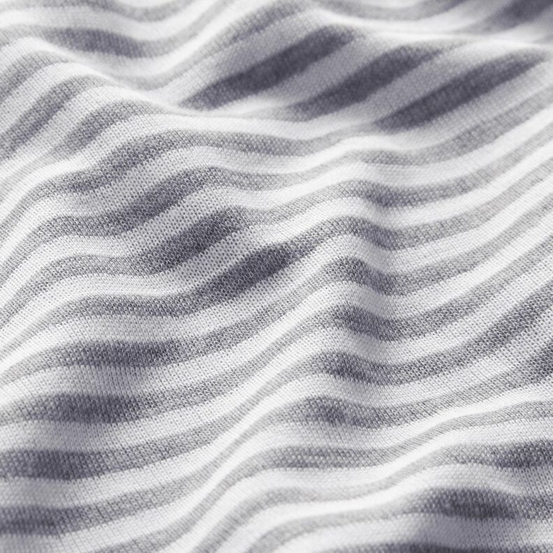 Jersey double face a righe in tinta unita – bianco/grigio,  image number 2