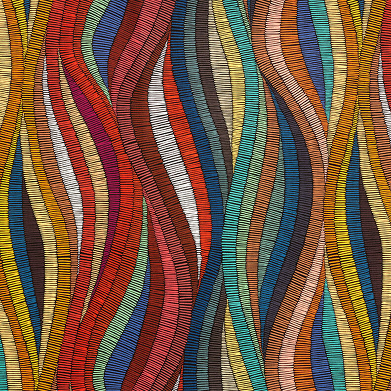Tessuti da esterni canvas etno – arancione,  image number 1