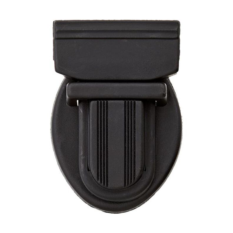 chiusura per borse [ 38x26 mm ] – nero,  image number 1