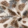 tessuto arredo tessuti canvas Pigne di abete – naturale/marrone scuro,  thumbnail number 3