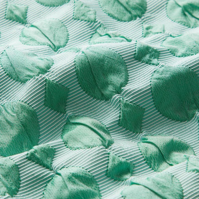 cloqué Pois e diamanti – verde salvia/blu ghiaccio,  image number 2