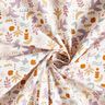 tessuto in cotone cretonne Uccelli astratti – bianco lana/violetto pastello,  thumbnail number 3
