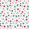 tessuto in cotone cretonne Decorazioni natalizie – bianco/verde,  thumbnail number 1