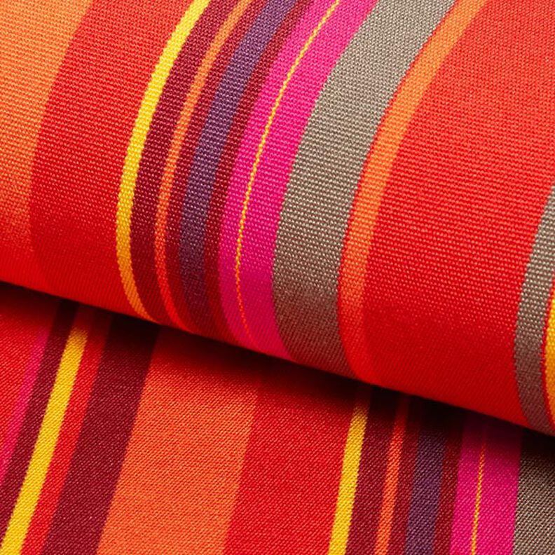 Outdoor Tessuto per sedia a sdraio Righe longitudinali 45 cm – rosso/lillà,  image number 1