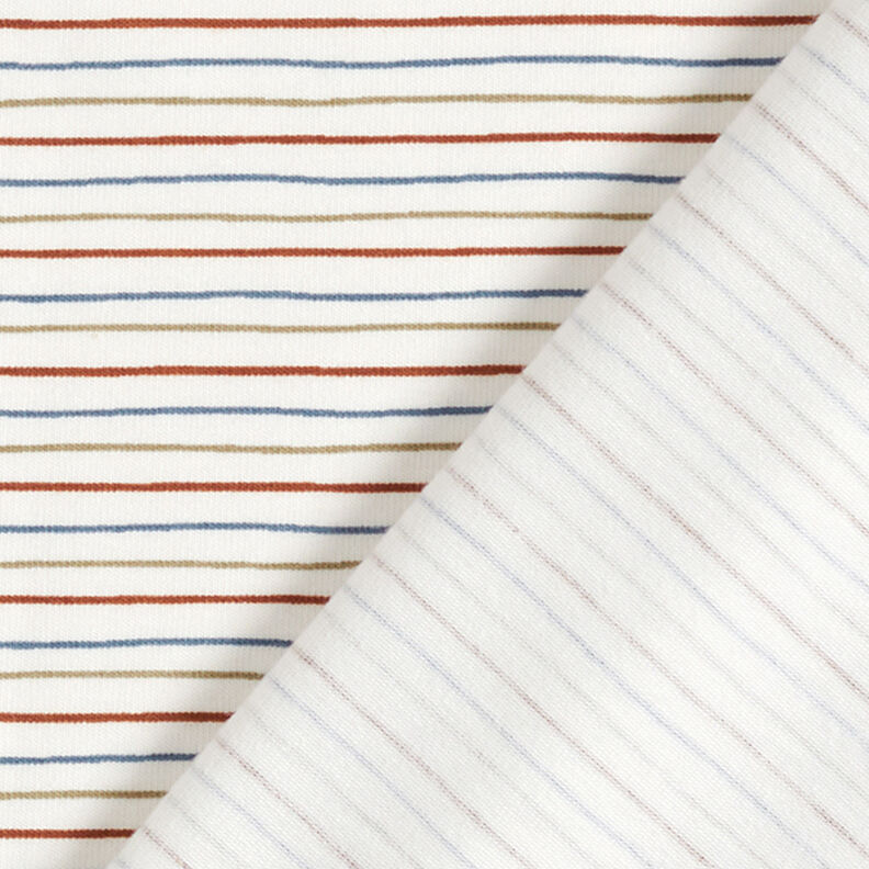 jersey di cotone Linee disegnate – bianco lana, image number 4