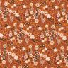 Fiori geometrici in popeline di cotone – giallo curry/marrone scuro,  thumbnail number 1