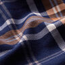 flanella di cotone Stampa con motivo a quadri | by Poppy – blu marino/marrone capriolo,  thumbnail number 2