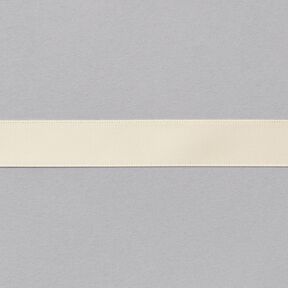Nastro in satin [15 mm] – bianco lana, 