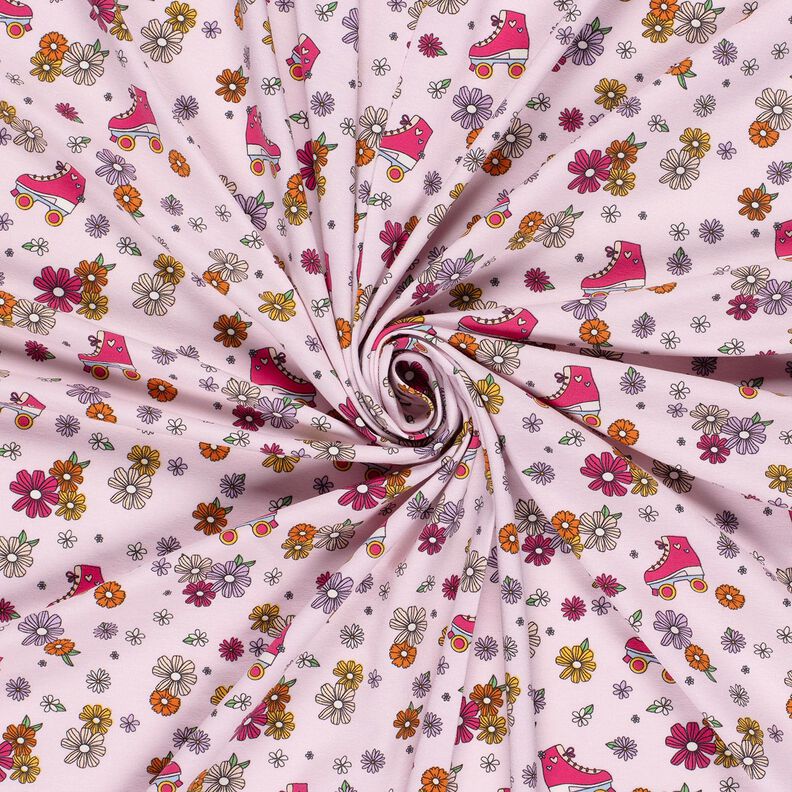 jersey di cotone Pattini a rotelle retrò – rosé, image number 3