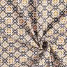 tessuto in cotone cretonne Motivo a piastrelle – bianco/nero,  thumbnail number 3