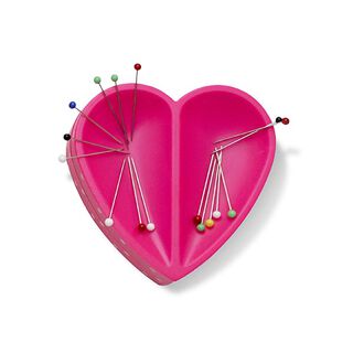 puntaspilli magnetico, cuore [ Dimensioni:  80  x 80  x 26 mm  ] | Prym Love – pink, 