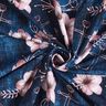 jersey di cotone Fiori e Ancore | Glitzerpüppi – blu notte/rosa antico chiaro,  thumbnail number 3