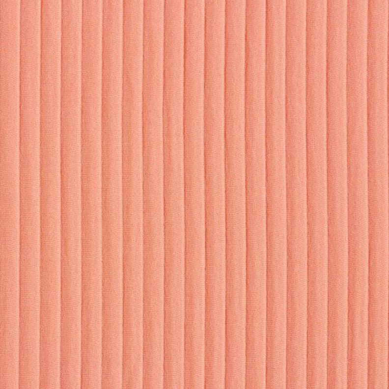 tessuto stretch jacquard, righe 3D | Fibre Mood – salmone, image number 1